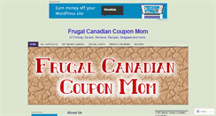 Desktop Screenshot of frugalcanadiancouponmom.com