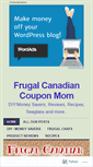 Mobile Screenshot of frugalcanadiancouponmom.com