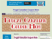 Tablet Screenshot of frugalcanadiancouponmom.com